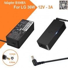 Adapter dùng cho màn hình LG 12V – 3A (đầu kim lớn) Bamba