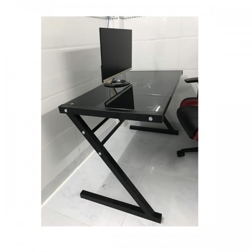 Bàn Game chữ Z ZEUS -1.2m Kính cường lực đen