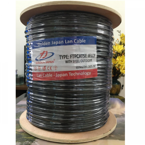 Cáp Mạng Ngoài Trời Gigabit Ethernet GOLDEN JAPAN 5E FTP CCA 305M