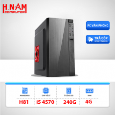 Cấu hình H81 CPU Core i5 4570 Ram 4G SSD 240G - Bảo hành 2 năm