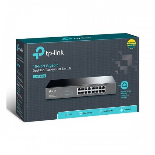 Switch TP-Link TL-SG1016D (16P 10/100/1000Mbps - Vỏ kim loại)