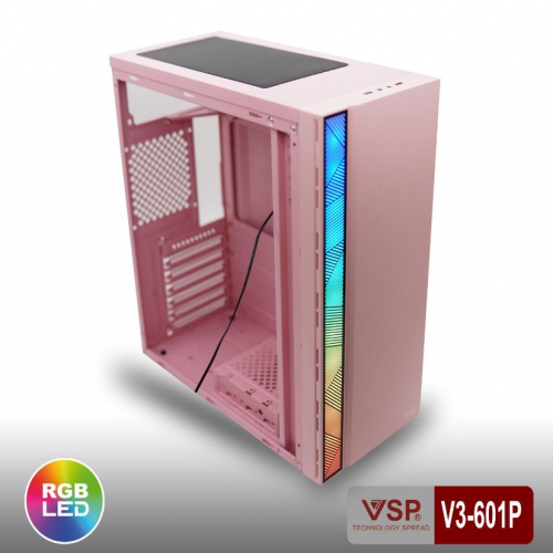 Vỏ case máy tính VSP V3-601 Hồng